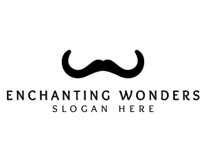 Mustache Horns Barber logo design