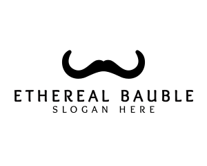 Mustache Horns Barber logo design