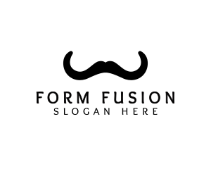 Mustache Horns Barber logo design