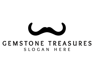 Mustache Horns Barber logo design