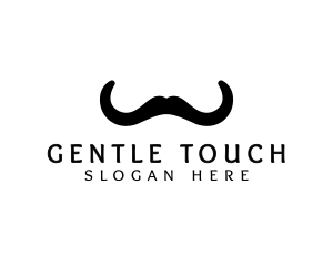 Mustache Horns Barber logo design