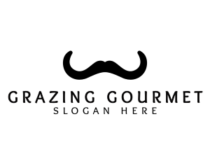 Mustache Horns Barber logo design