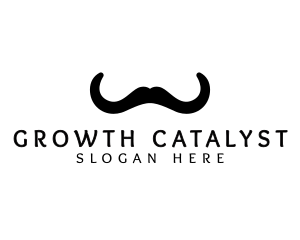 Mustache Horns Barber logo design