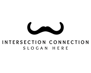 Mustache Horns Barber logo design