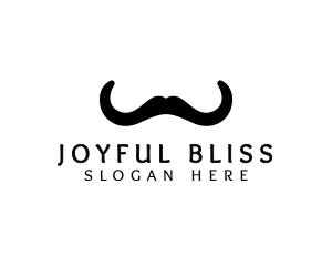 Mustache Horns Barber logo design