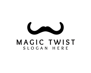 Mustache Horns Barber logo design