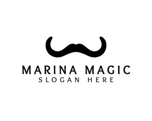 Mustache Horns Barber logo design