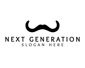 Mustache Horns Barber logo design