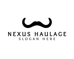 Mustache Horns Barber logo design