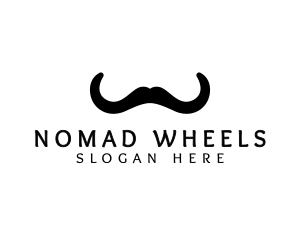 Mustache Horns Barber logo design