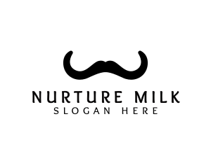 Mustache Horns Barber logo design