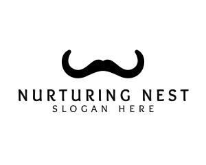 Mustache Horns Barber logo design