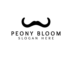 Mustache Horns Barber logo design