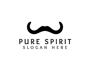 Mustache Horns Barber logo design