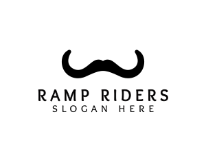 Mustache Horns Barber logo design