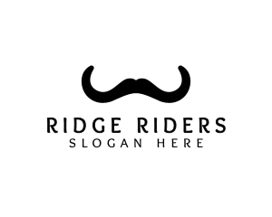 Mustache Horns Barber logo design