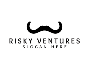 Mustache Horns Barber logo design