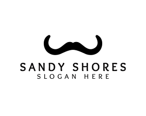 Mustache Horns Barber logo design