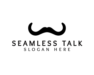 Mustache Horns Barber logo design