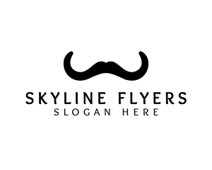 Mustache Horns Barber logo design