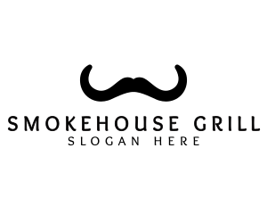 Mustache Horns Barber logo design