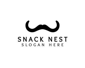 Mustache Horns Barber logo design