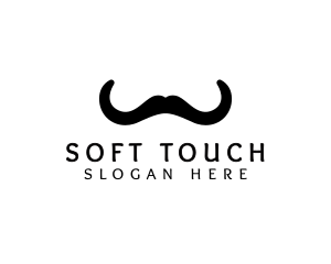 Mustache Horns Barber logo design