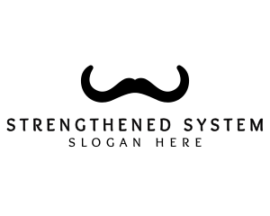 Mustache Horns Barber logo design