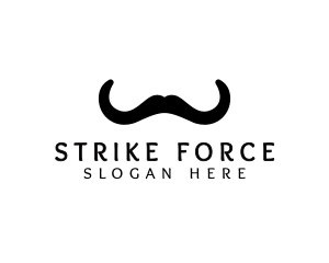 Mustache Horns Barber logo design