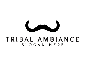 Mustache Horns Barber logo design