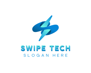 Lightning Tech  Electricity logo design