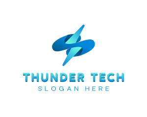 Lightning Tech  Electricity logo design