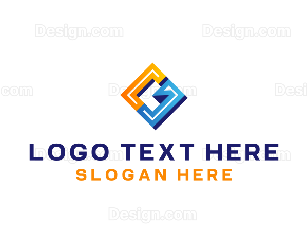 Modern Letter G Tech Logo