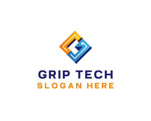 Modern Letter G Tech logo design