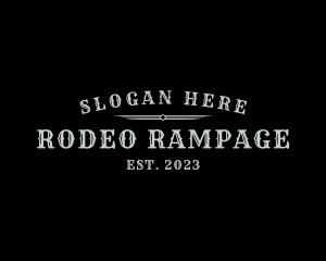 Gothic Western Rodeo logo