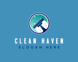 Cleaning Squeegee Window logo design