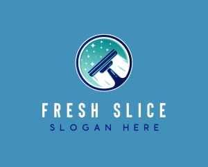 Cleaning Squeegee Window logo design