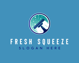 Cleaning Squeegee Window logo design