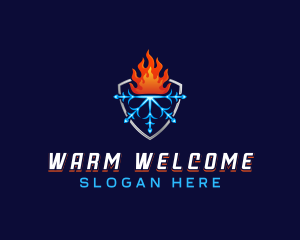 Fire Ice Ventilation logo design