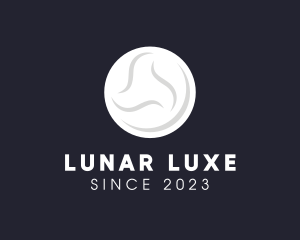 Lunar Moon Planet logo design