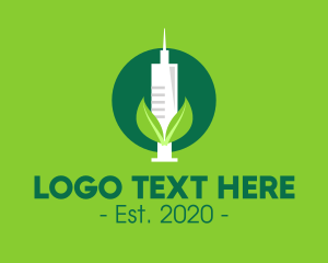 Shot - Green Natural Vaccine logo design