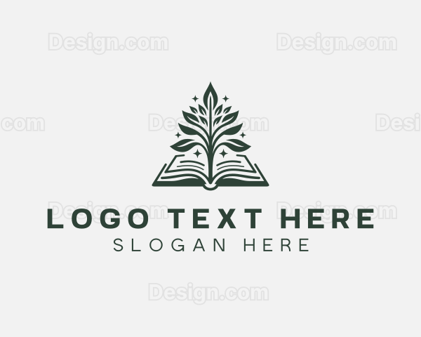Literature Book Tree Logo