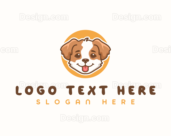 Cute Puppy Pet Logo