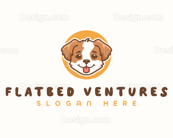 Cute Puppy Pet Logo