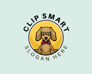 Cute Smart Dog logo design