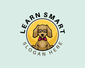 Cute Smart Dog logo design