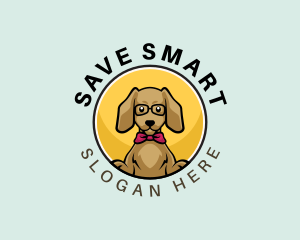 Cute Smart Dog logo design