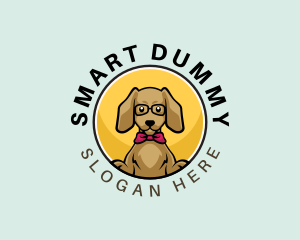 Cute Smart Dog logo design