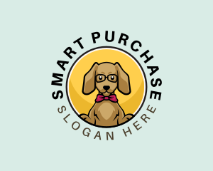 Cute Smart Dog logo design