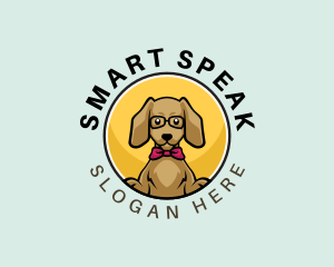 Cute Smart Dog logo design